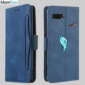 wallet cases for asus rog phone 2 zs660kl case magnetic book flip cover for rog phone 3 zs661ks leather card photo holder bags free global shipping