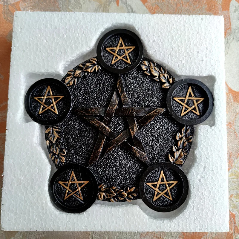 Pentagram Candle Holder Altar Light Decoration Cup Board Game Tarot Astrology Props Witchcraft Supplies | Спорт и развлечения