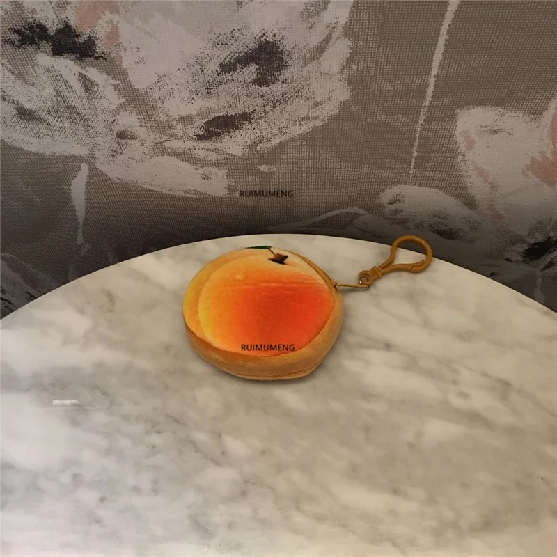 Милый маленький 8 см фруктовый мешок для монет плюшевый Кошелек маленькой