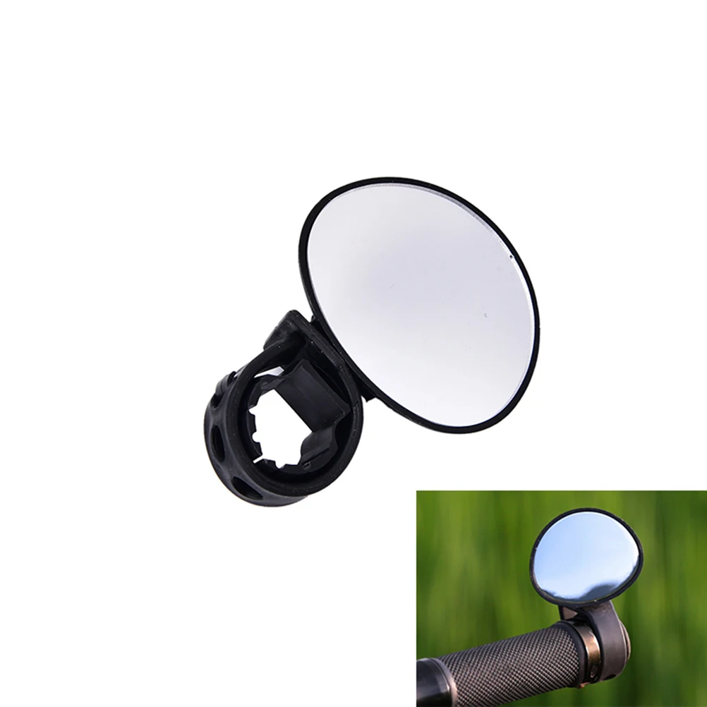

Flexible Bike Bicycle Cycling Rearview Handlebar Glass Mirror Black