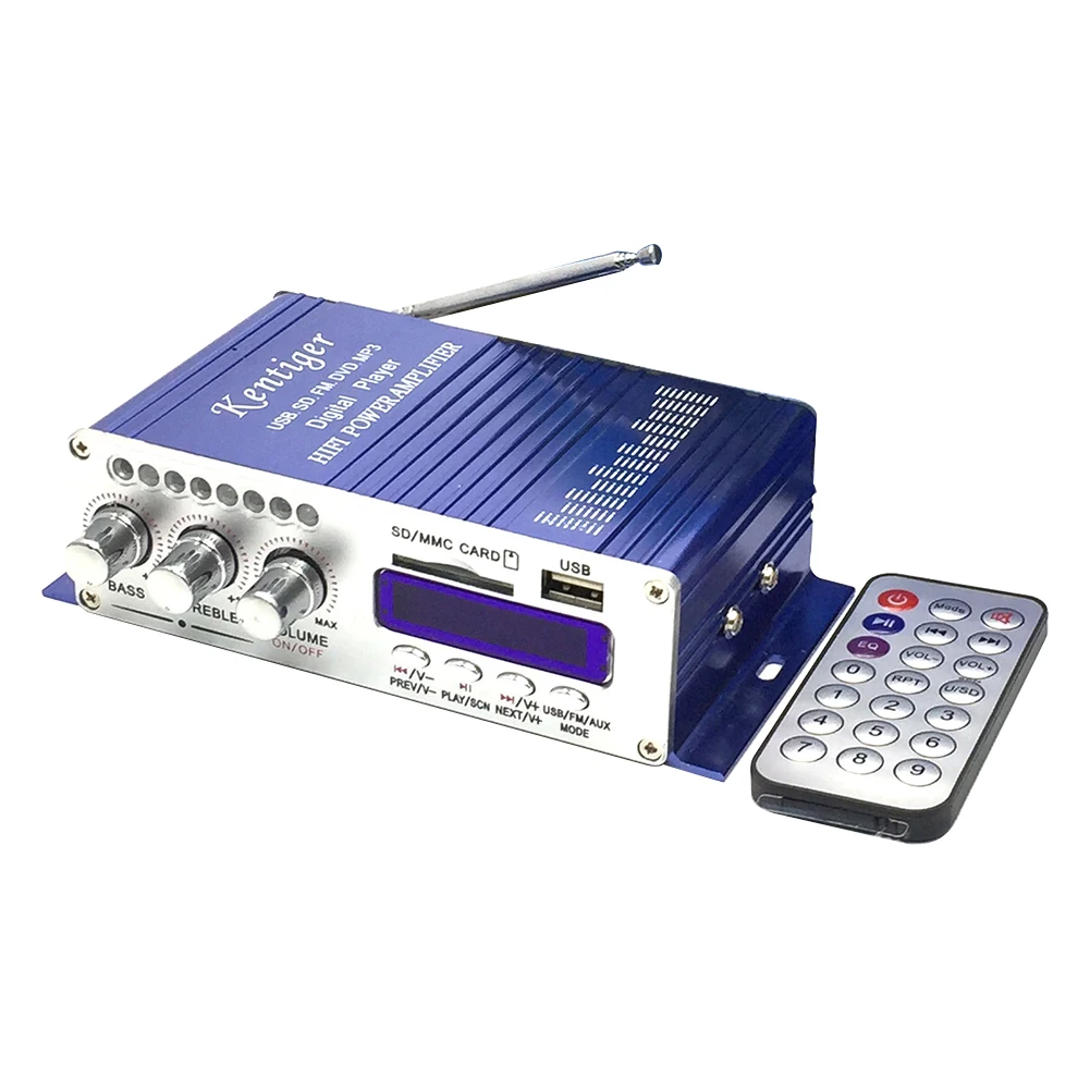 12V 20W Cost Effective Wireless Desktop Speakers Mini Home Remote Control FM Radio Compact Digital Display Bluetooth Amplifier |