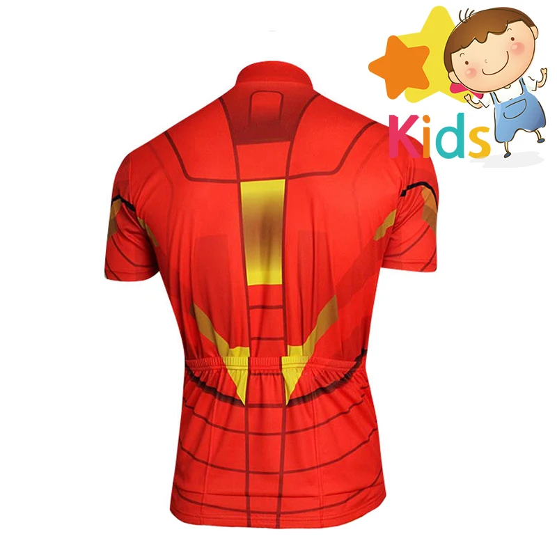 Одежда для велоспорта Marvel Super Hero для детей, велосипедная одежда Pro, комплект для велоспорта, Детский комплект для велоспорта Железный человек, Ropa Ciclismo