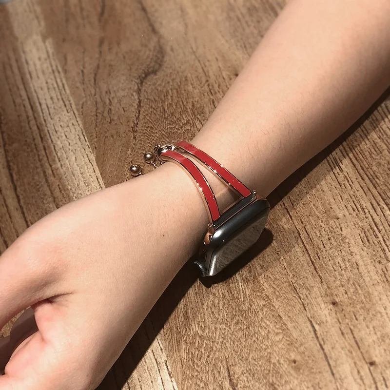 Женский ремешок для Apple watch 38 мм 42 мм iWatch 5 ремешок 44 мм 40 мм браслет из нержавеющей стали Apple watch 4 3 2 1 38/40 ремешок для часов