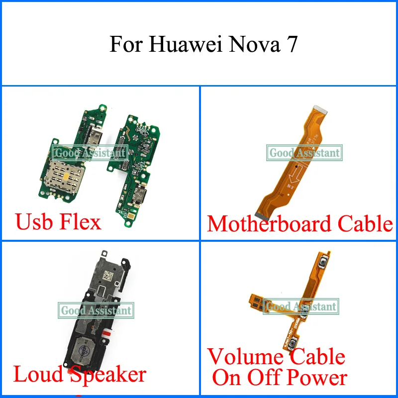 Для Huawei Nova 7 5G Usb Гибкий громкий динамик кабель материнской платы