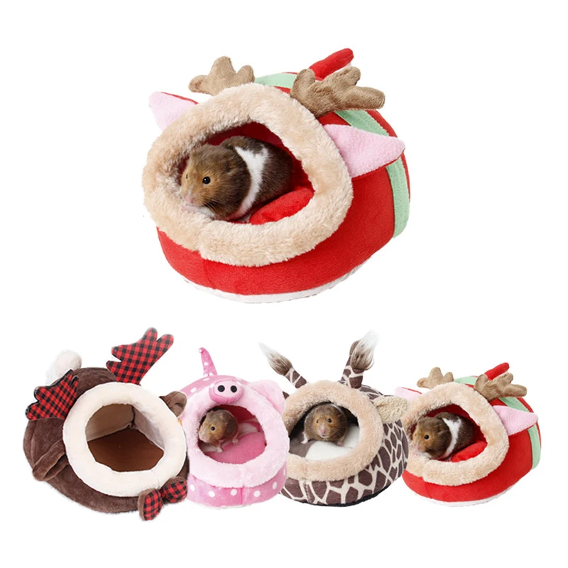

Fashion cute little pet nest Guinea pig hedgehog rabbit reindeer animal shape hamster nest mini pet cotton nest