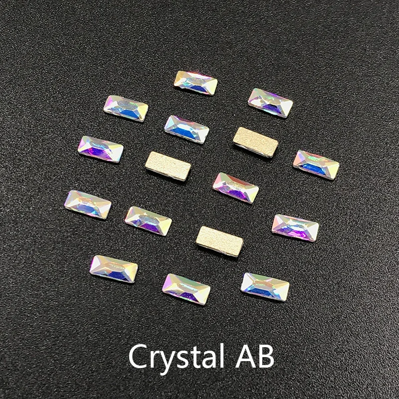 

30pcs Nail Art Rhinestone 3x7mm Strip Flatback Crystal Stones DIY Decorations Manicure Diamond For Nail Rhinestone
