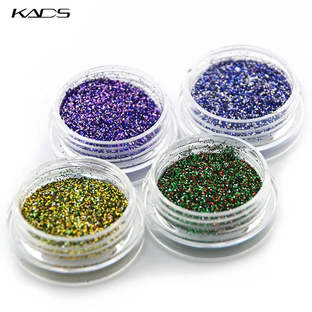 KADS Nail Glitter Dust Powder Art Manicure Decoration Glitters Nails Pigment Flake Chrome Shining DIY | Красота и здоровье