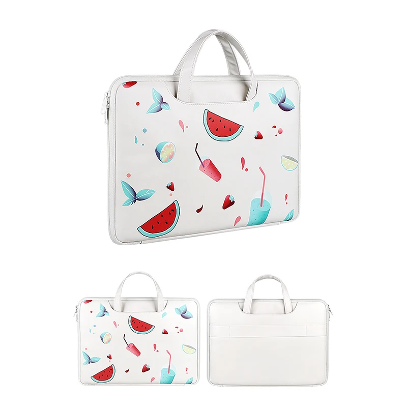fashion printing woman laptop bag case for macbook air pro lenovo 13 3 14 15 4 inch notebook sleeve carrying bags girl handbags free global shipping