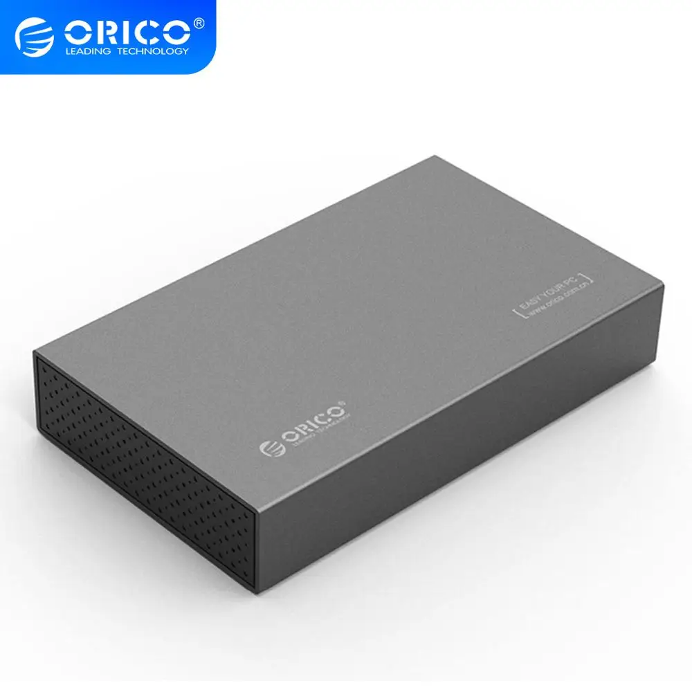 Алюминиевый корпус жесткого диска ORICO 3 5 дюйма с разъемом USB 1 на SATA 0 Gen1 6 Гбит/с