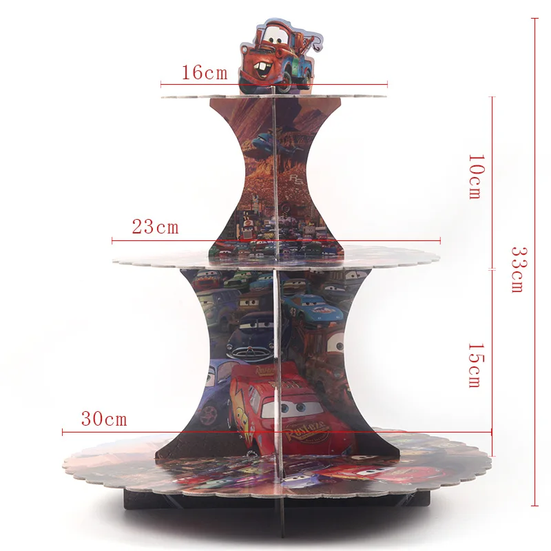 Cake stand Красивые машинки для детской вечеринки на день рождения, набор для украшения автомобиля, вечерние принадлежности, украшение для детской вечеринки на день рождения - Цвет: Cake stand