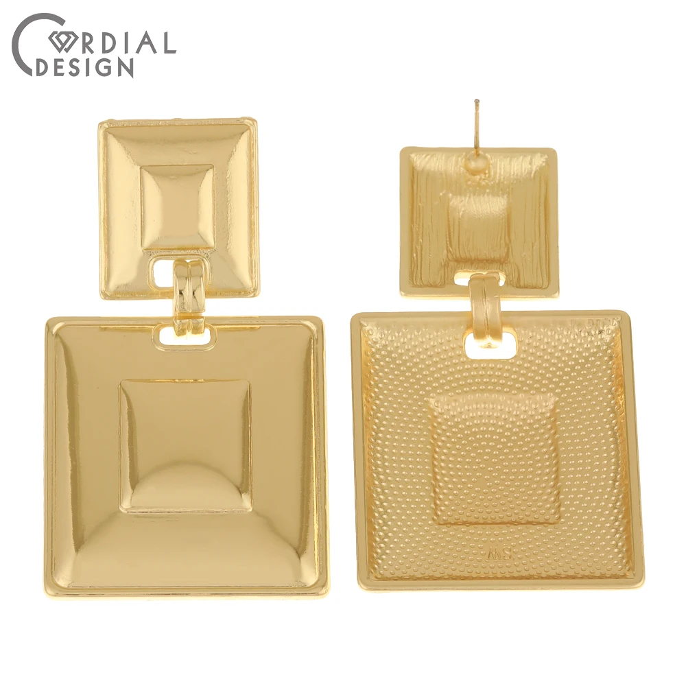 

Cordial Design 20Pcs 34*63MM Earrings Stud/Jewelry Accessories/DIY Making/Square Shape/Jewelry Findings & Components/Hand Made