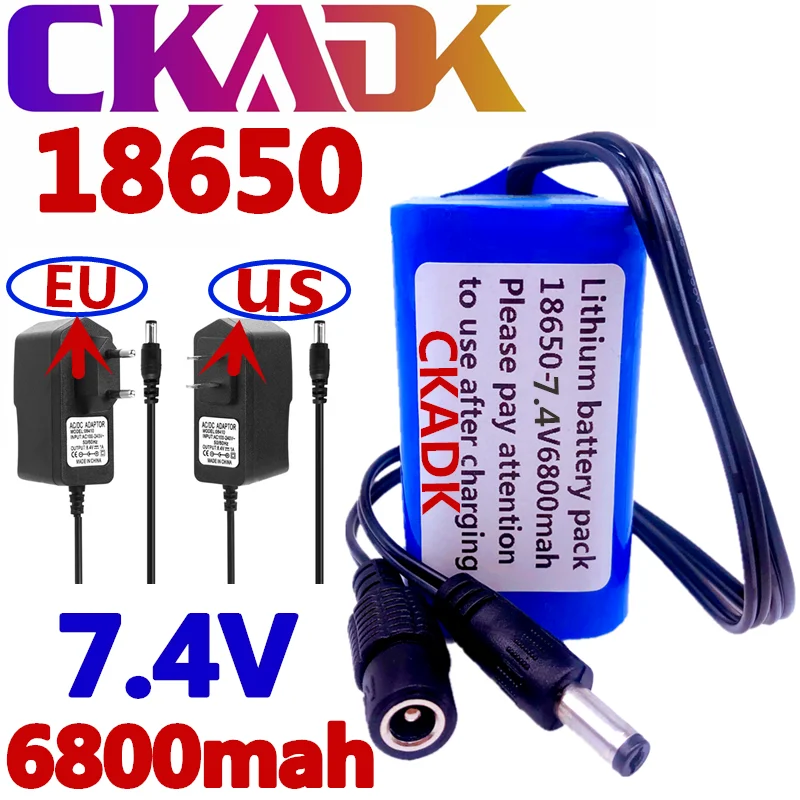 2020 новый защита 7 4 V 6800 mAh 8 18650 литий ионная Батарея велосипедные фары фара