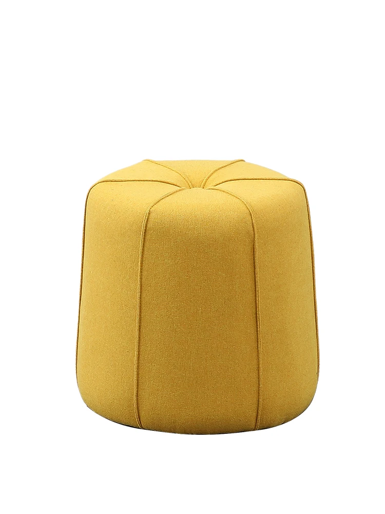 

Fabric Sofa Stool Scandinavian Living Room Low Stool Chair Fashion Children's Stool Simple Shoe Changing Stool Furniture