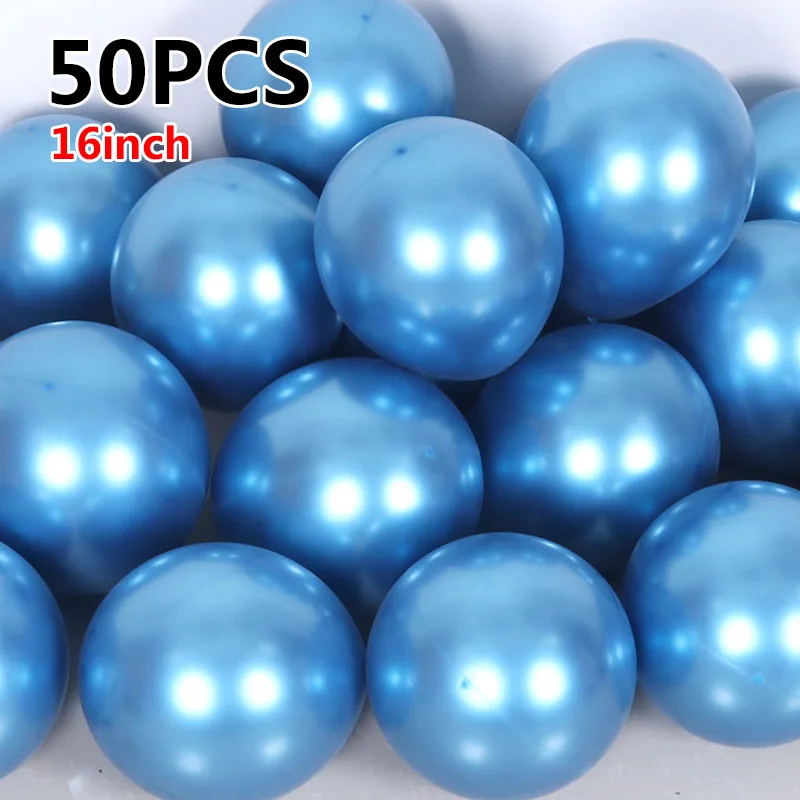 50 шт. 16 металлические шары букет жемчужный шар Свадебные товары для дня рождения |