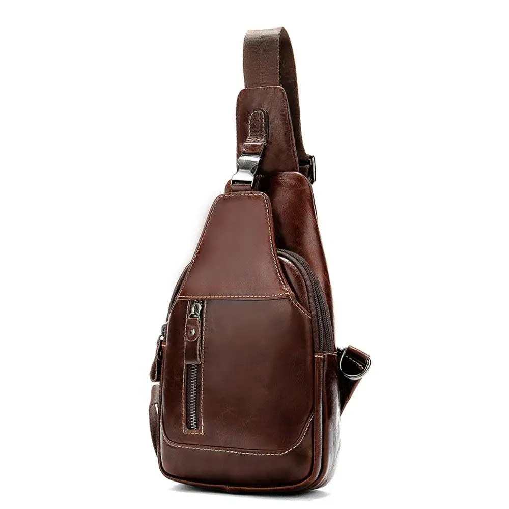Нагрудные сумки rossbody кожаный мессенджер повседневная походная велосипедная