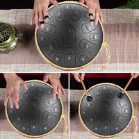 14 inch 15 notes steel tongue drum kit tune c empty spirit drum percussion hand pan drum musical instruments dropshipping