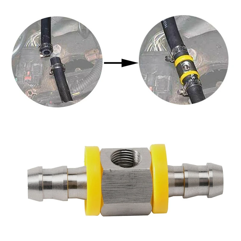 Универсальный манометр для топлива 1/8 NPT(140 Psi) с 3 5-дюймовым манометром топливной