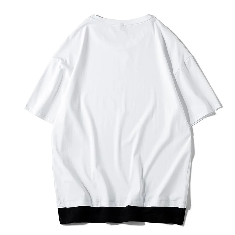 Новинка 2020 брендовая Однотонная футболка WWKK в стиле хип-хоп оверсайз расширенная