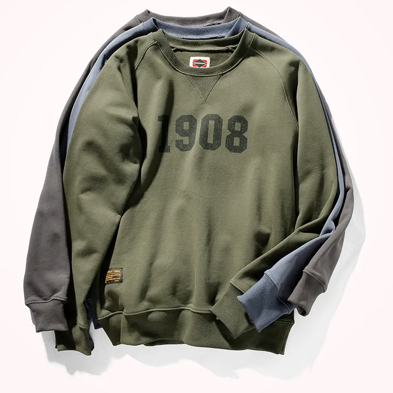 

Толстовка мужская с принтом букв, 430 г, Осень-зима