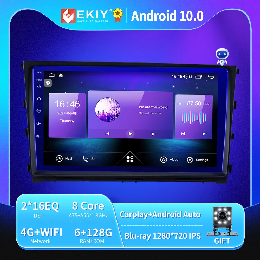 

EKIY Android 10 автомобильное радио для Hyundai Mistra CF 2013 Авторадио Blu-Ray 1280*720 IPS/QLED мультимедийный плеер Navi GPS HU No 2Din
