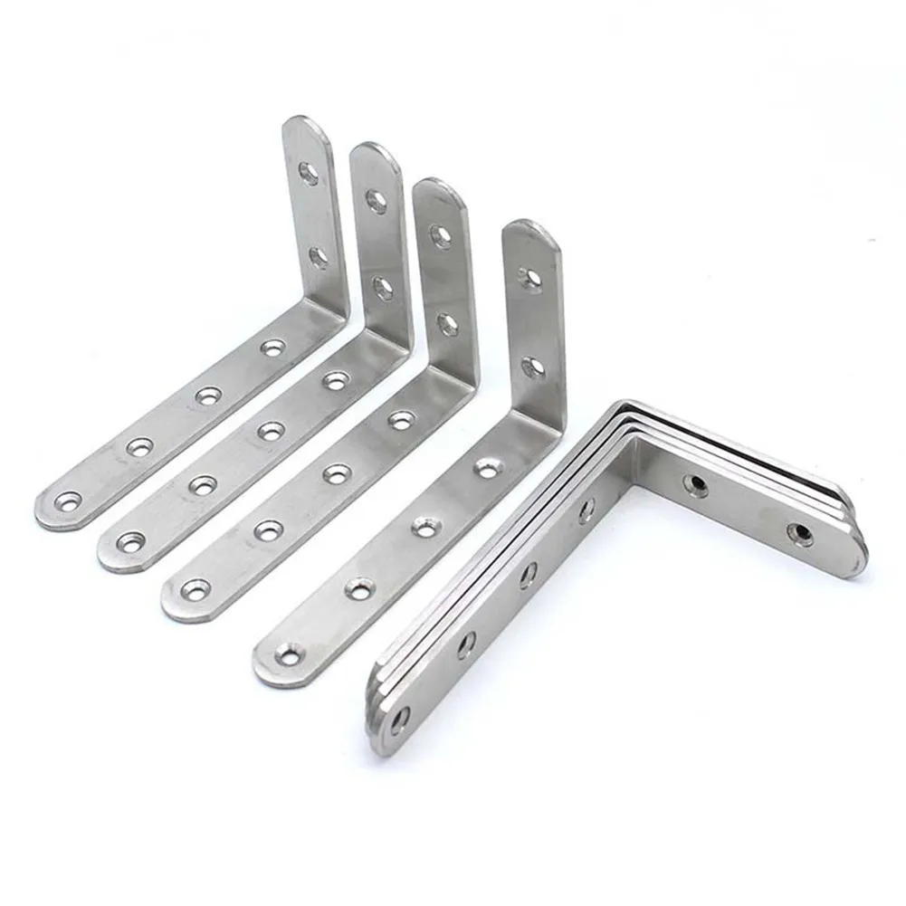 4/8 шт. держатель Г-образный кронштейн настенный полки Нержавеющая сталь