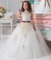 jonany flower baby girl dress child long sleeves butterfly mesh ball gowns kids holy communion wedding birthday dresses