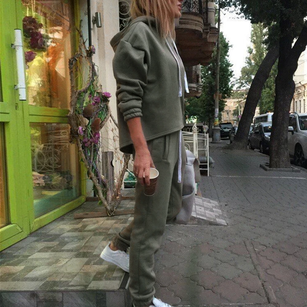 Новинка 2019 женский спортивный костюм комплект с длинным рукавом утолщенные