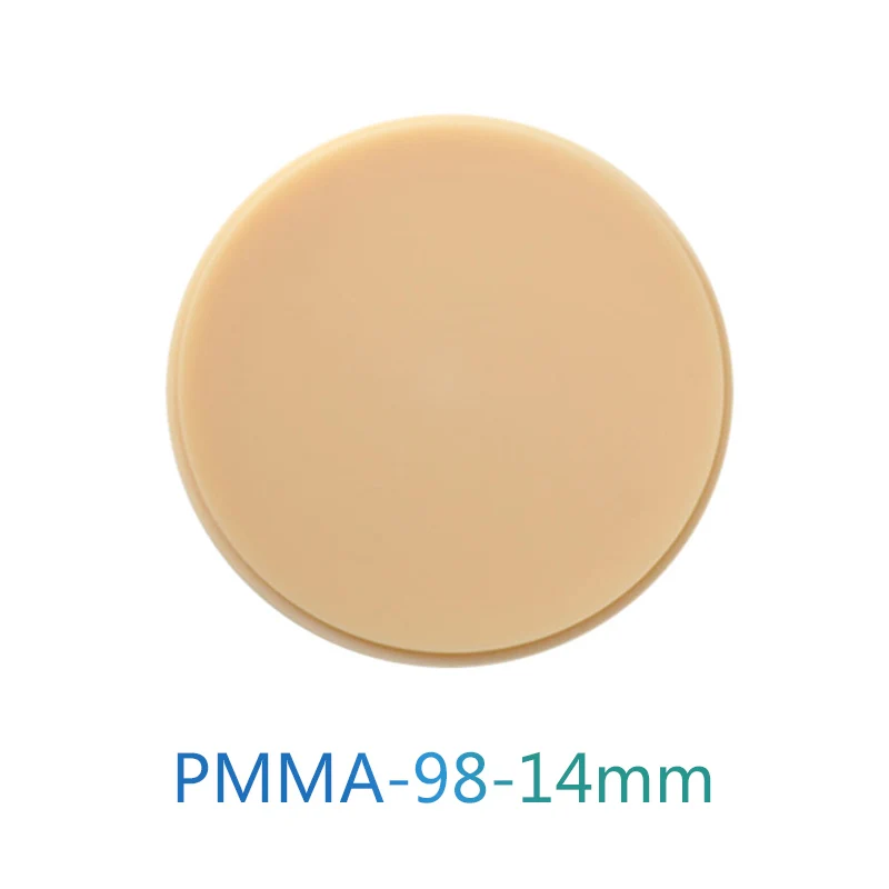 

98x14mm PMMA Block C1/C2/C3/C4/D2/D3/D4/Clear Acrylic Milling Disc Wholesale PMMA Block Denture Prosthetics Crowns And Bridges