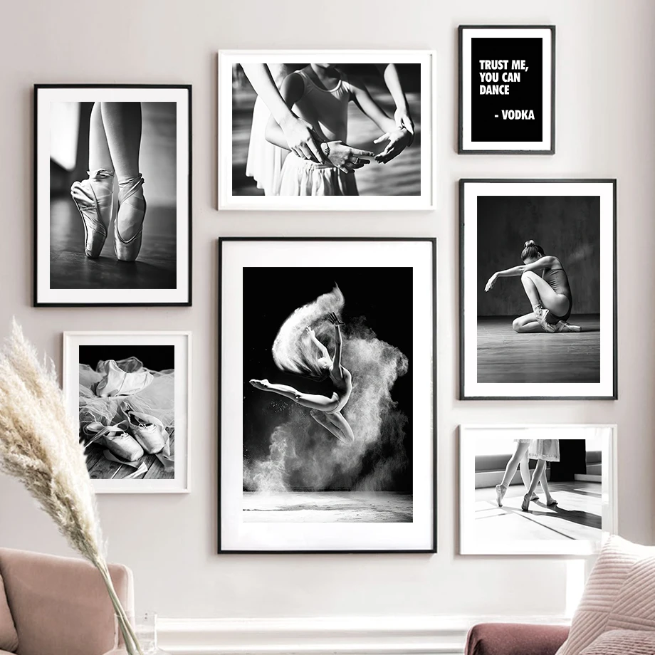 

Window Light Shadow Ballet Dancer Girl Nordic Posters And Prints Wall Art Canvas Painting Pictures For Modern Living Room Decor