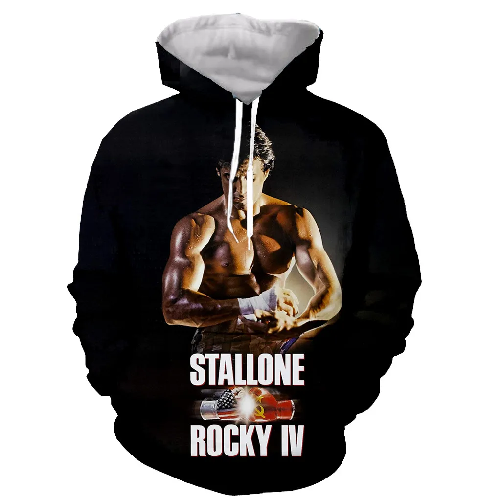 

Rocky balboa Funny New Fashion Long Sleeves 3D Print Zipper/Hoodies/Sweatshirts/Jacket/Men/women dropshipping