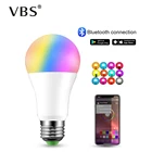 E27 RGB лампа 220 В 110 В Волшебная Светодиодная лампа B22 RGBW Беспроводная Bluetooth 4,0 смарт-лампа управление цветом через приложение 16 миллионов цветов