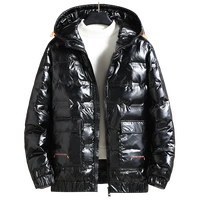 2022 winter jacket men quilted jacket thick cotton padded coat hooded puffer jacket shiny jackets men parka plus size 4xl 12xl