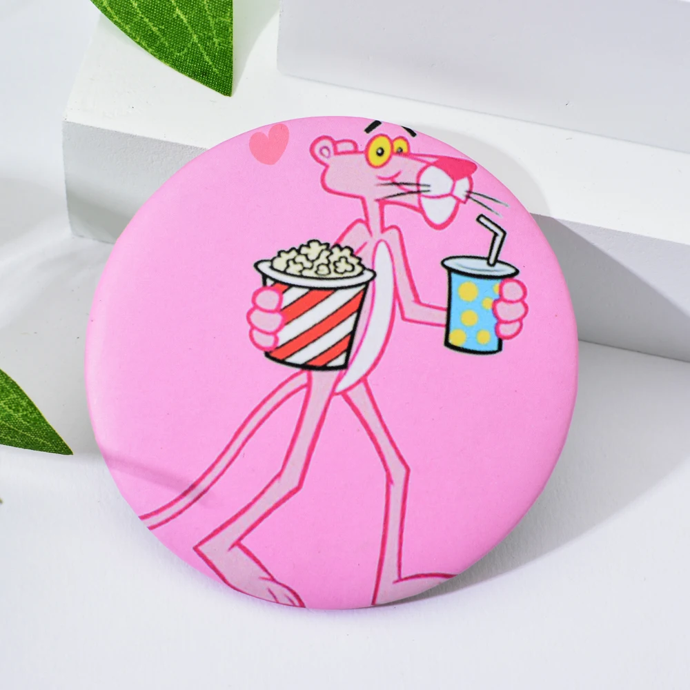 Портативные зеркала с розовым фламинго женские мини карманные пятиконечная