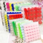 Velcros 20 мм 25 мм точечная наклейка разноцветная клейкая застежка нейлоновая наклейка на крючок и петлю круглая прочная самоклеящаяся крепежная лента