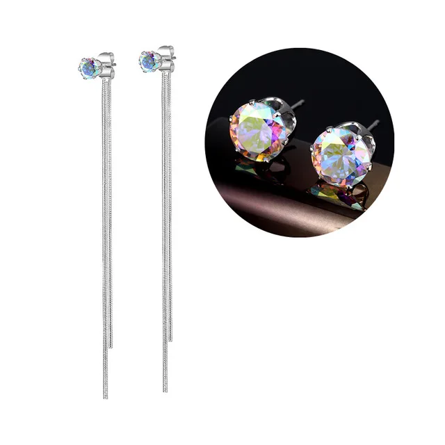 2020 корейские элегантные висячие серьги с серебряным покрытием искусственным