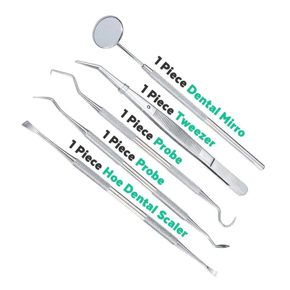 Профессиональные инструменты для чистки зубов 5 шт./компл. наборы ухода за зубами