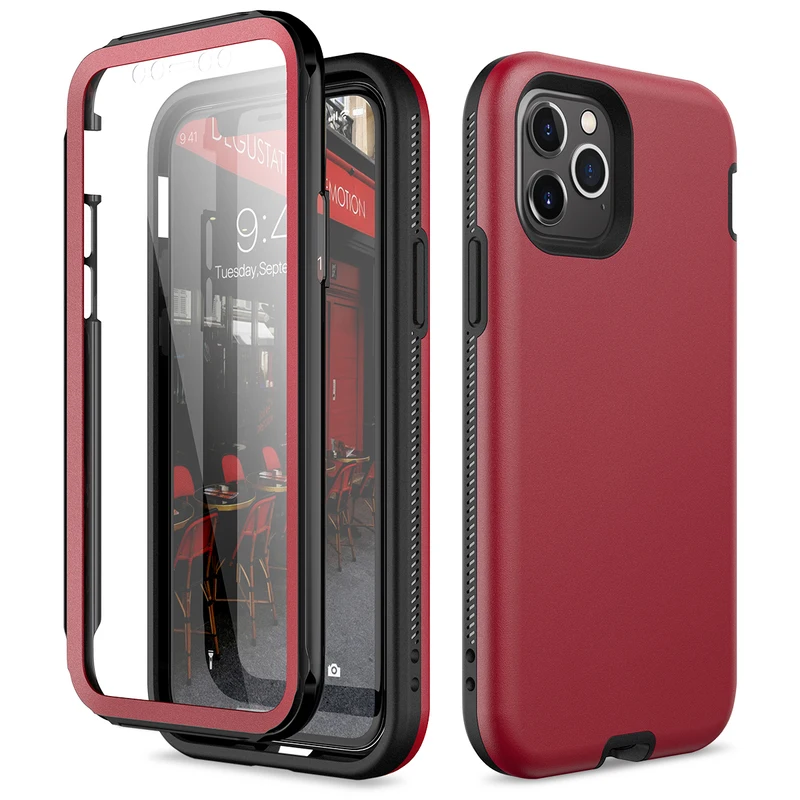 3 в 1 жесткий ударопрочный чехол бампер из ТПУ для iPhone 11 Pro Max|Бамперы| |
