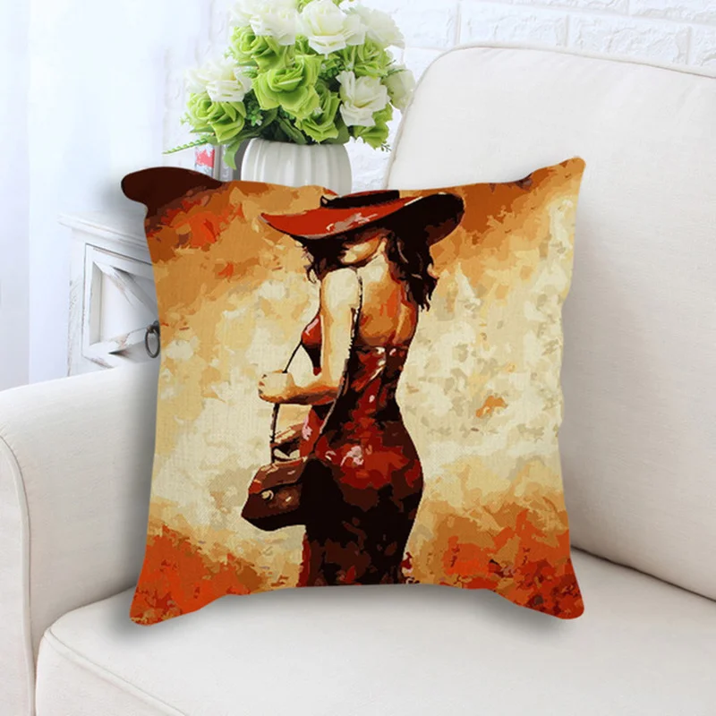 Льняная наволочка искусственная красивая Обложка украшение для спальни офиса