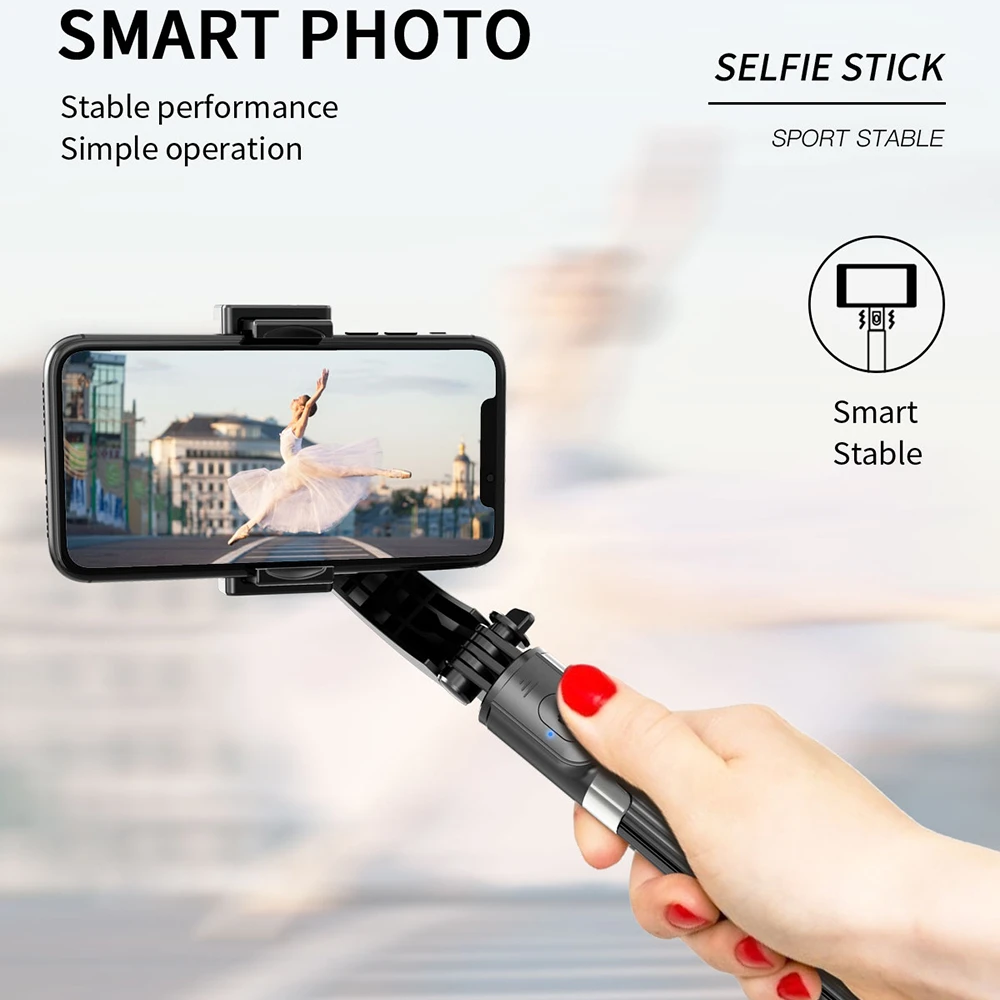 

2021 одноосевой Ручной Стабилизатор Bluetooth сотовый телефон видеозапись смартфон карданный подвес для экшн-камеры телефона Портативная подста...