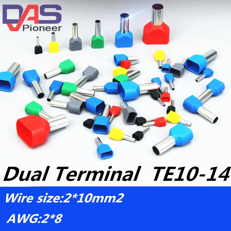 Стропы для проводов с двойным входом оболочки штырьков длиной 14 0 мм AWG2 X8 размер