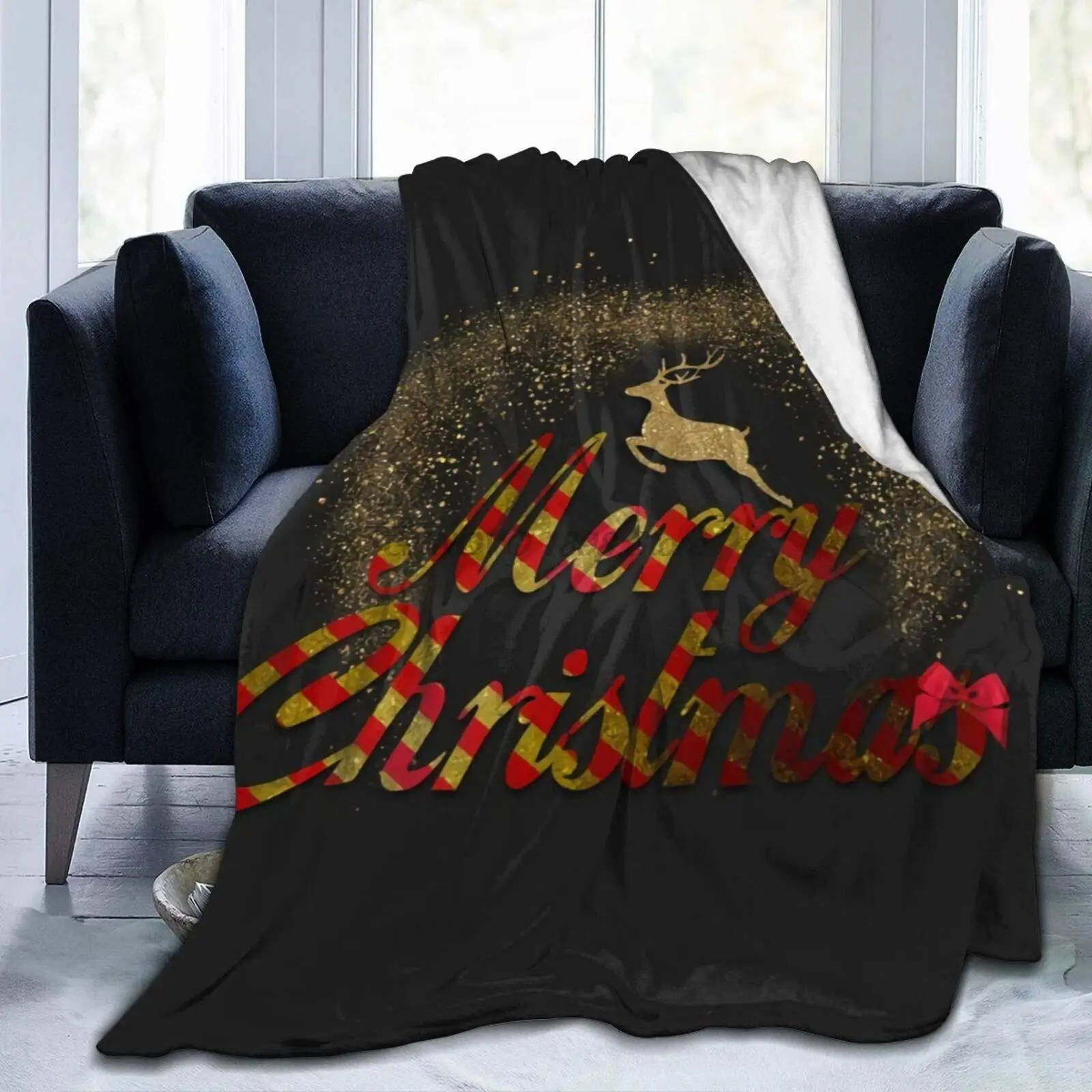 

Christmas Ultra-Soft Micro Fleece Blanket Couch for Adults Or Kids