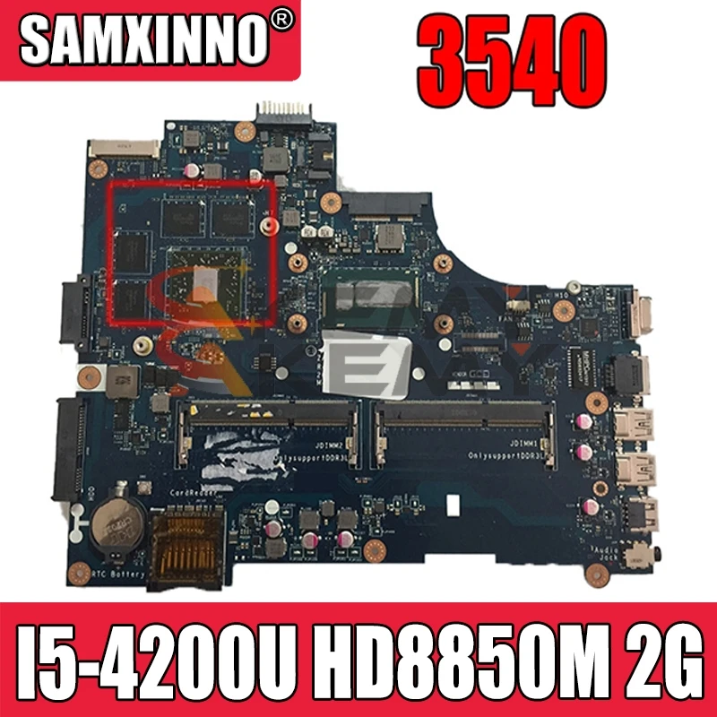 

Akemy для Dell Latitude 3540 ноутбук материнская плата ZAL00 LA-A491P I5-4200U Процессор HD8850M 2G CN-0TXW71 0TXW71 TXW71 100% тестирование