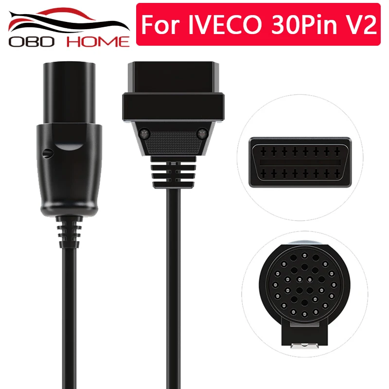 Для IVECO 30Pin для 16Pin женский грузовик OBD2 кабель OBDii разъем OBD адаптер 30 pin до 16 pin-код |