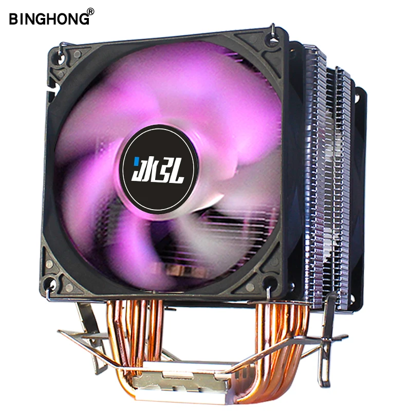 Cpu Fan cooler RGB 90mm 4pin Pwm 4 Copper tube For Intel LGA 775 1150 1151 1155 1156 1356 1366 And FM1 FM2+ AM2+ AM3+ Pc cooling