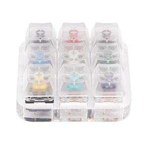 9 колпачков для ключей, полупрозрачные колпачки для ключей, инструмент для тестирования, переключатели Gateron MX, прибор для проверки клавиатуры Kit, G вал, прозрачные колпачки для ключей, пробоотборник ПХД, механический