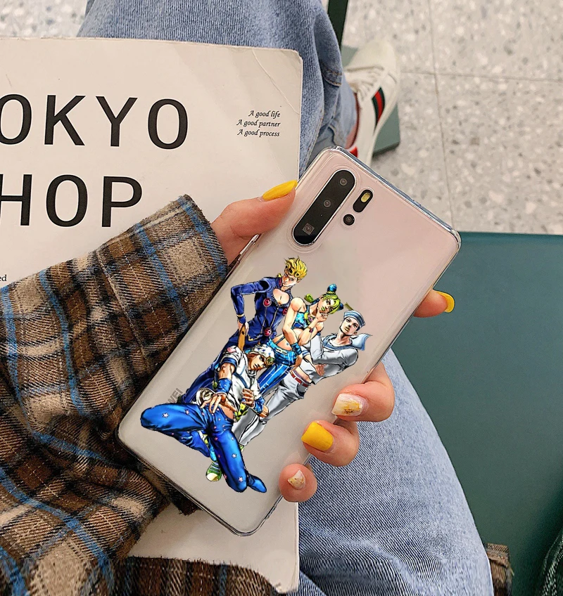 

Japanese Anime JOJO bizarre adventure TPU soft Silicone phone case for HUAWEI P10 P20 P30 P40 P40Pro P10PLUS P20pro P30Lite