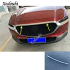 Чехол для кузова автомобиля ABS хромированный передний двигатель машина гоночная решетка гриль крышка отделка части 1 шт. для Mazda CX-30 CX30 2020 2021