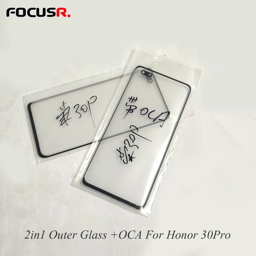 Внешнее стекло 2 в 1 + OCA LCD Сенсорная панель Переднее Замена для Huawei Honor 30Pro