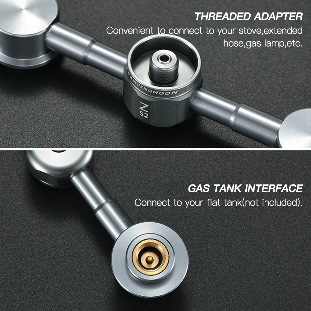 2 In 1 Butane Adapter Gas Cartridge Head Conversion Nozzle Bottle Type Convertor Stove | Спорт и развлечения