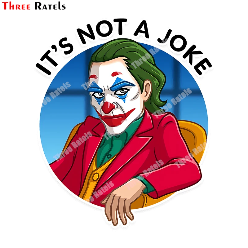 

Three Ratels B268 3D Stickers For Big Thejoker Personalized Creative Scratch Decals Motorcycle Laptop Decoraion Film